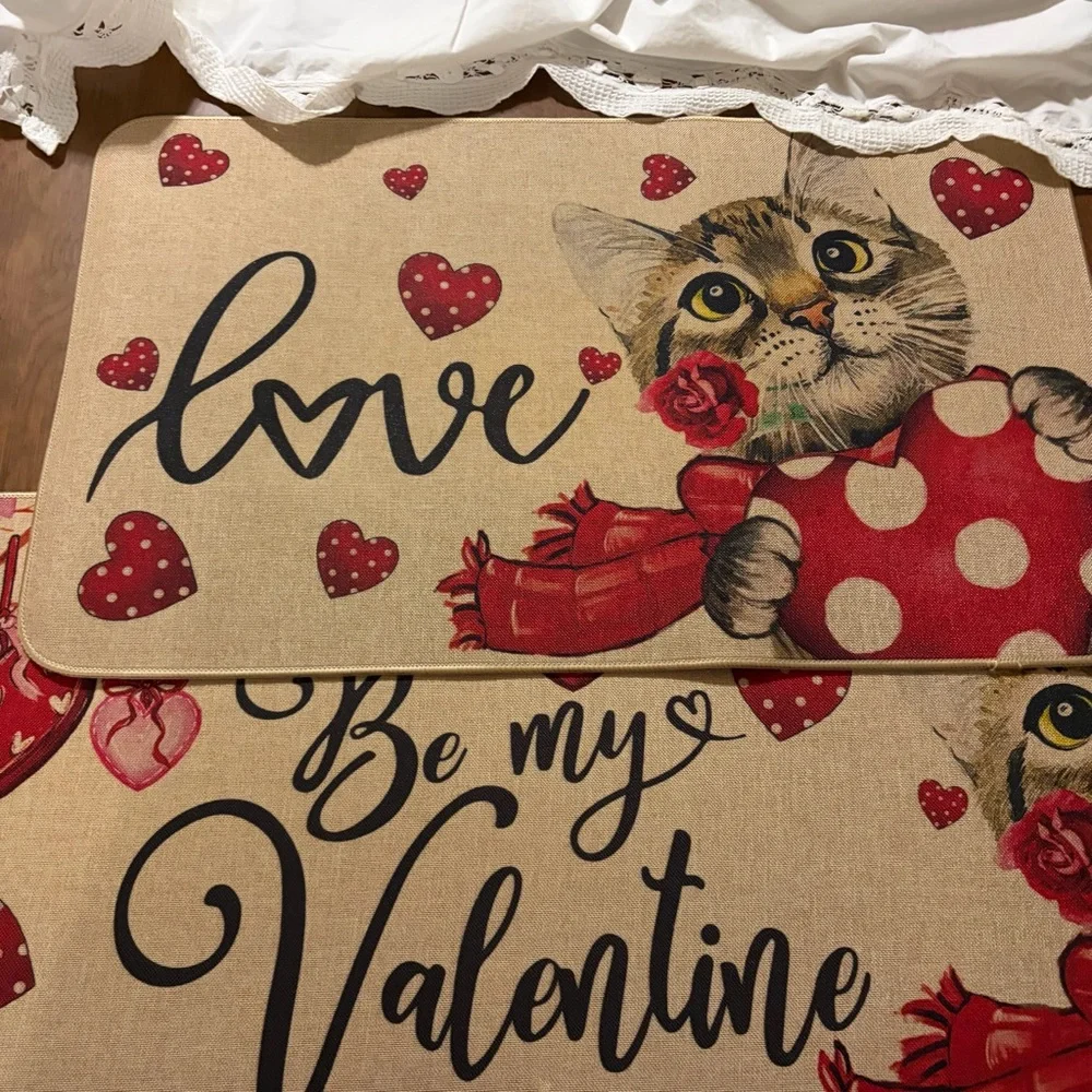 Set of Valentine rugs/runners NWOT